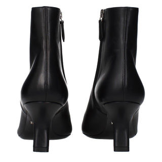 Prada Black Leather Ankle Boots