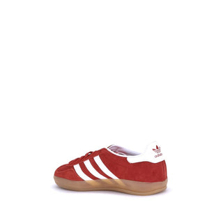 Adidas Red Calf Leather Bos Taurus Low Top Sneakers