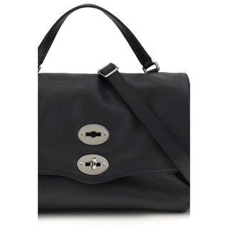 Zanellato Blue Calf Leather Bos Taurus Shoulder Bag