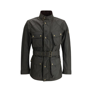 Belstaff Green Cotton Rain Coat