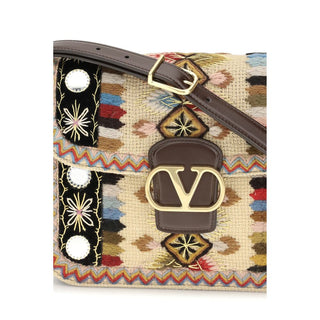 Valentino Garavani Multicolor Calf Leather Bos Taurus Shoulder Bag