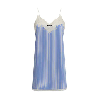 Miu Miu Light Blue Cotton Casual Dress