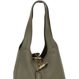 Chloé Green Buffalo Leather Shoulder Bag