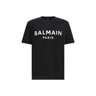 Balmain Black Cotton T-Shirt