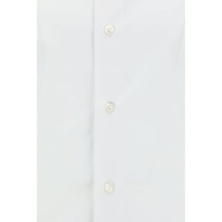 Finamore White Cotton Dress Shirt