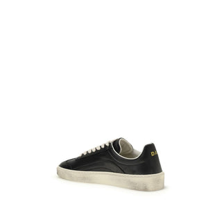 Dsquared² Black Calf Leather Bos Taurus Sneakers