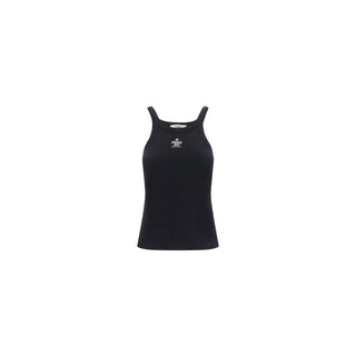 Fendi Black Cotton Tank Tops