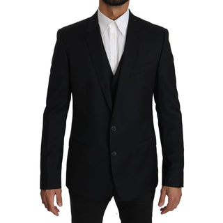 Dolce & Gabbana Blue Viscose Two-Piece Suit