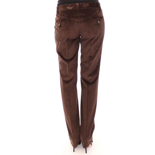 Dolce & Gabbana Brown Cotton Casual Pants