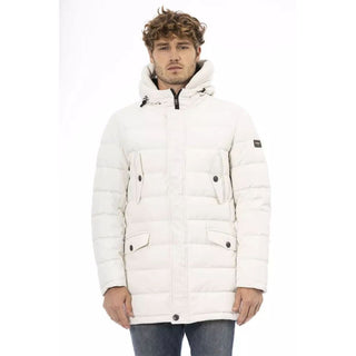Baldinini Trend White Polyester Parka