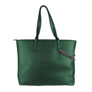 Plein Sport Green Leather Shoulder Bag