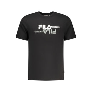 Fila Black Cotton Men's T-Shirt