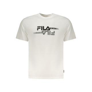 Fila White Cotton Men T-Shirt