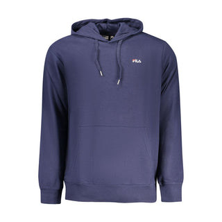 Fila Blue Cotton Mens Sweatshirt with Hood