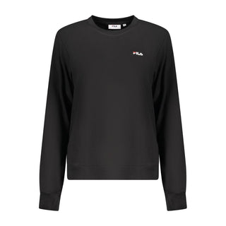 Fila Black Organic Cotton Women Sweatshirt