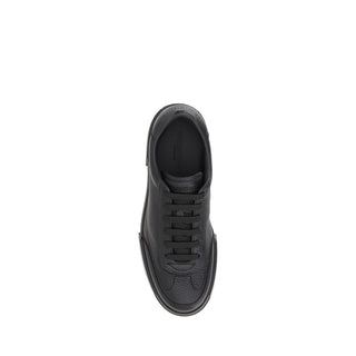 Dolce & Gabbana Black Calf Leather Bos Taurus Sneakers