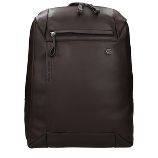 Piquadro Brown Leather Backpack