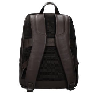 Piquadro Brown Leather Backpack