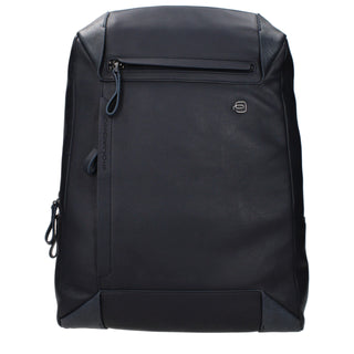 Piquadro Blue Leather Backpack