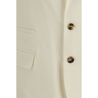 Brunello Cucinelli Cream Wool Blazer