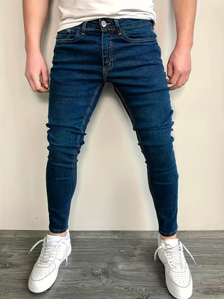 Men's Slim Fit Stretch Denim Jeans - Comfortable and Durable, Perfect for All Seasons 