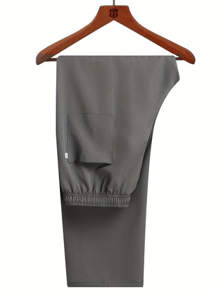 بدلة صيفية للرجال في منتصف العمر وكبار السن بياقة واقفة وأزرار بأسلوب ريترو بأكمام قصيرة + بنطلون مطاطي، بدلة تانغ الصينية المطرزة من قطعتين، مقاس صيني، يرجى التحقق من دليل المقاسات بعناية