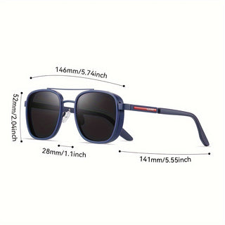 KDEAM Polarized Sunglasses for Men - Stylish Round Frame, Anti Blue Light, Perfect for Outdoor Activities and Parties 