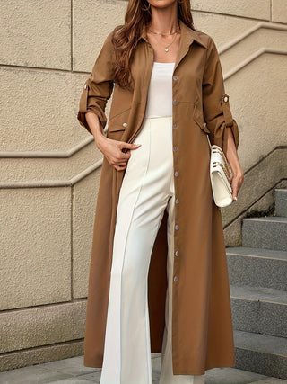 Elegant Long Sleeve Abaya Dress - Solid Color Polyester Long Abaya Middle Eastern Style Knitted, Suitable for All Seasons 