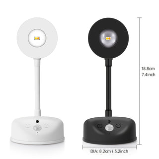 Motion Sensor Light with Remote Control, USB Rechargeable Acrylic Lamp Cover, Detachable Plastic Half-High Light, Battery Operated (1200mAh Lithium), IR Sensor, Adjustable Brightness and Timer, Wall Panel Lighting 