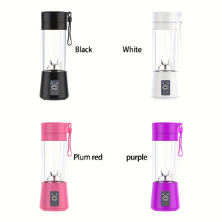 Portable Electric Citrus Juicer Cup | USB Rechargeable Multifunctional Juice Blender with Built-in Lithium Battery | Glass and Plastic Material | 400ml Capacity 