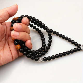 8mm 99pcs Black Muslim Prayer Beads for Men Women Beaded Necklace 