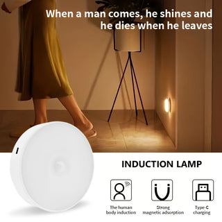 3 Pack Smart Motion Sensor Night Lights - Warm &amp; Cool White, Adjustable Brightness, Auto On/Off for Stairs, Bedside, Under Cabinet &amp; Closet 